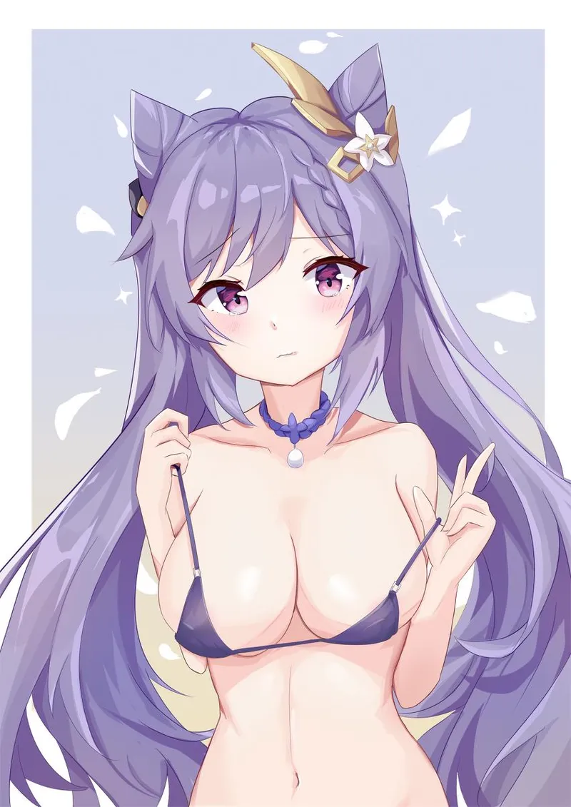 Thumbnail Keqings microbikini by AnimeChan39
