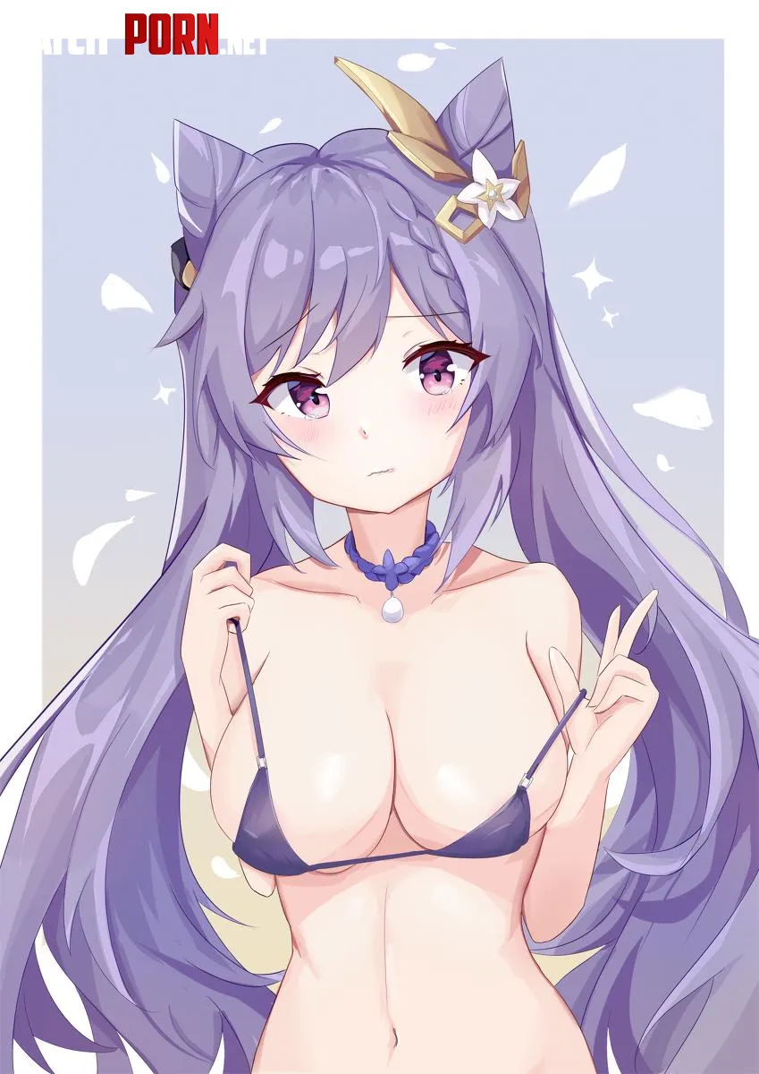 Keqings microbikini by AnimeChan39