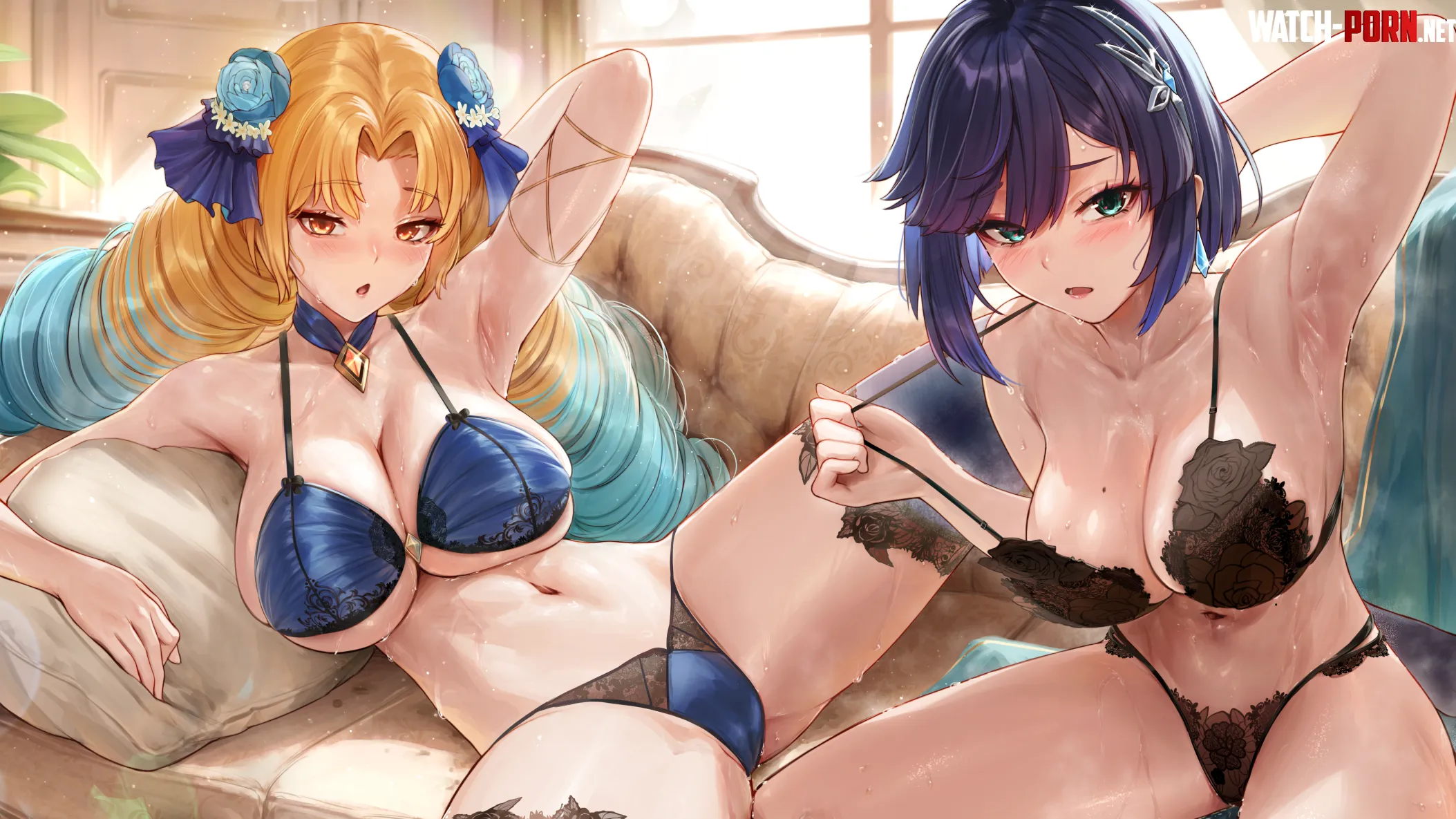 Astraea & Yelan [Fate/ Grand Order x Genshin Impact] by xSaviour_N