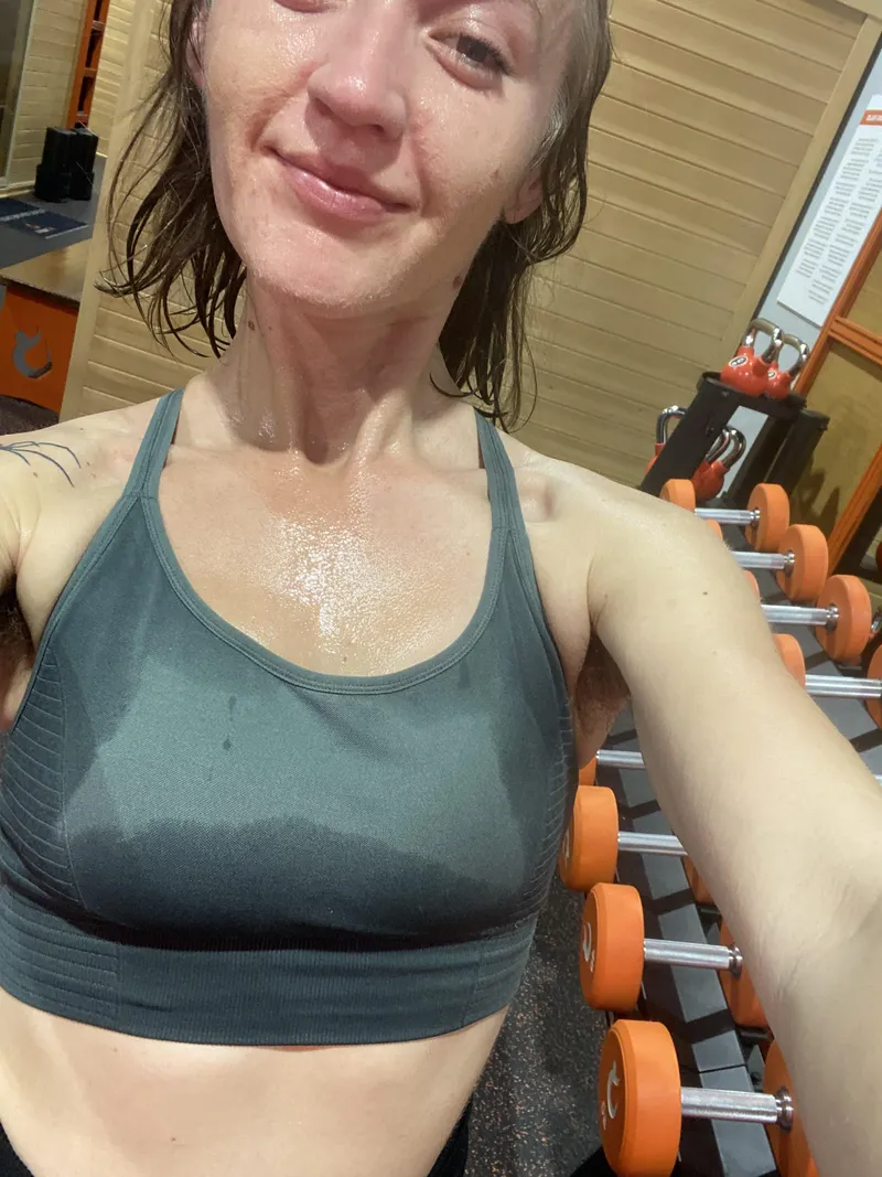 Thumbnail Sweaty Progress: Drenched in Sweat by SpitInMyMouth420_