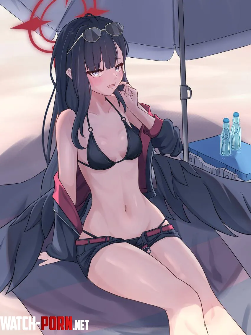 Ichika on the Beach [Blue Archive] by peekingatpanties