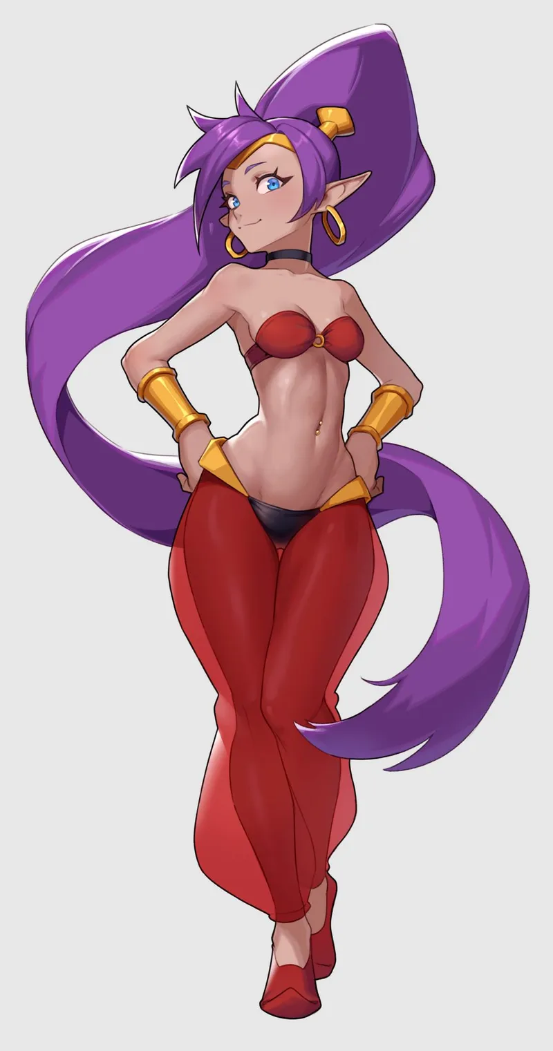 Thumbnail Shantae by Cheshirrr: An Animated Midriff Exploration