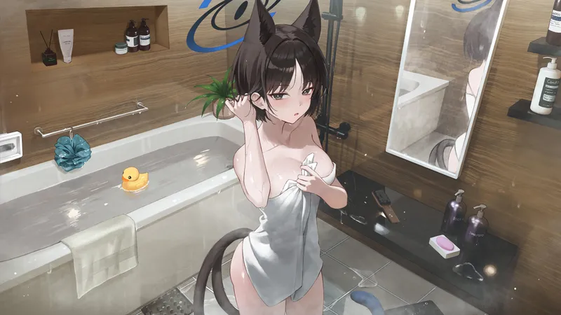 Thumbnail Relax with Kikyou Bath from Parking-Cricket-1186 | Nekomimi