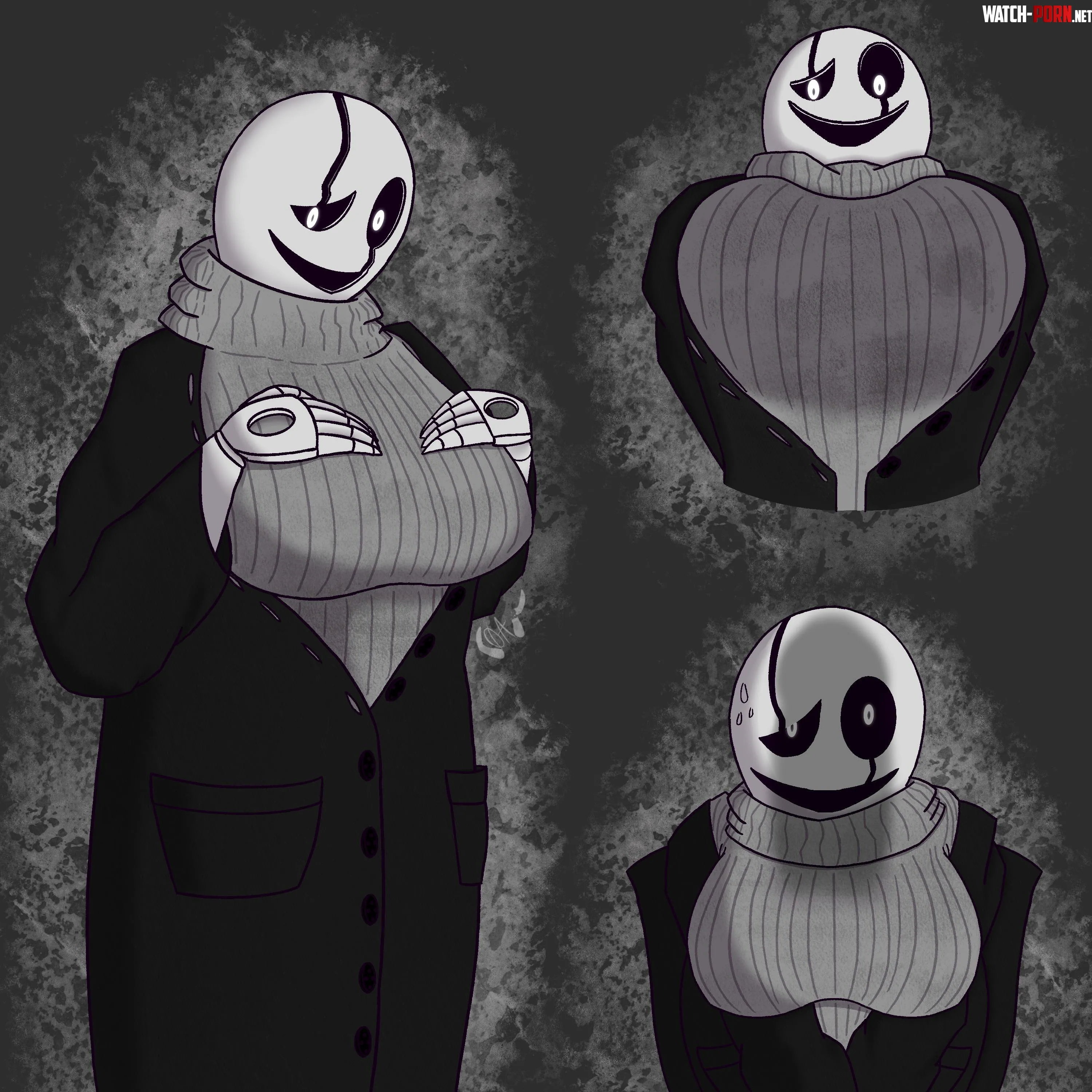 [Gaster] looks… a little different than you expected (Art by me) by OddoAdo