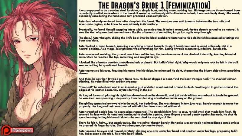 Thumbnail The Dragon's Bride 1 Fantasy Feminization Caption by Loser2526 | Transformation