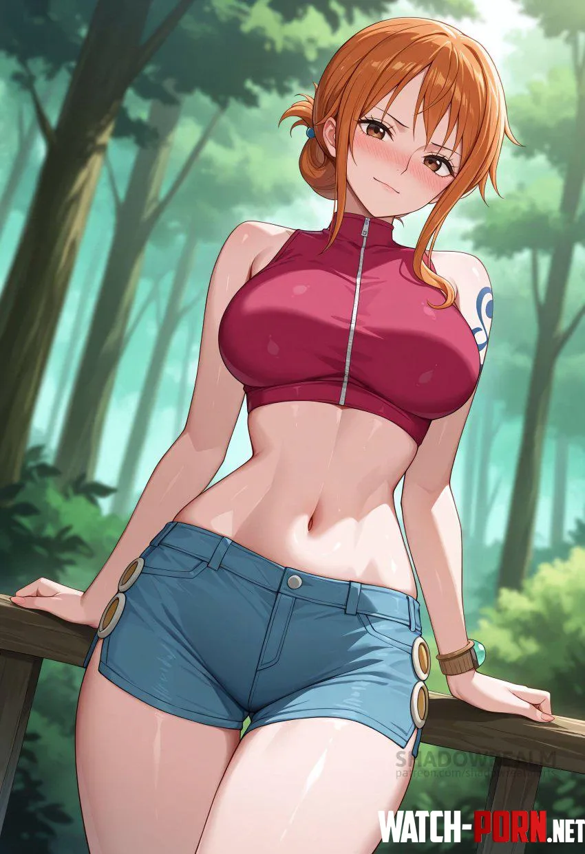Nami Midriff [shadowrealmarts] by TacoTuessday