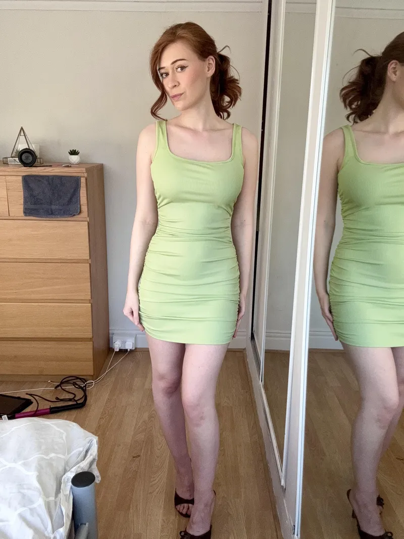 Thumbnail Green Tight Dress Delights: A Fashion Statement by Fit_Resident4599