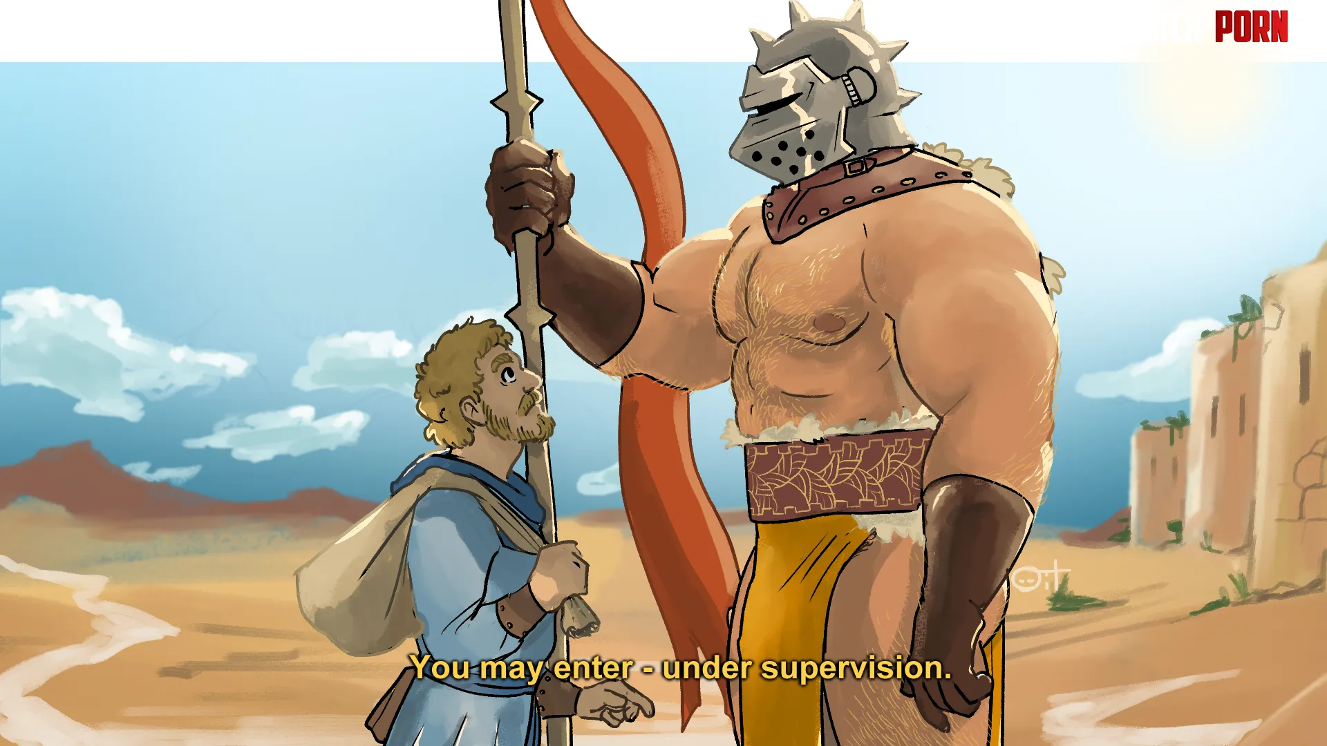 Visiting the Kingdom of Giants [OC] by OtterInTraining