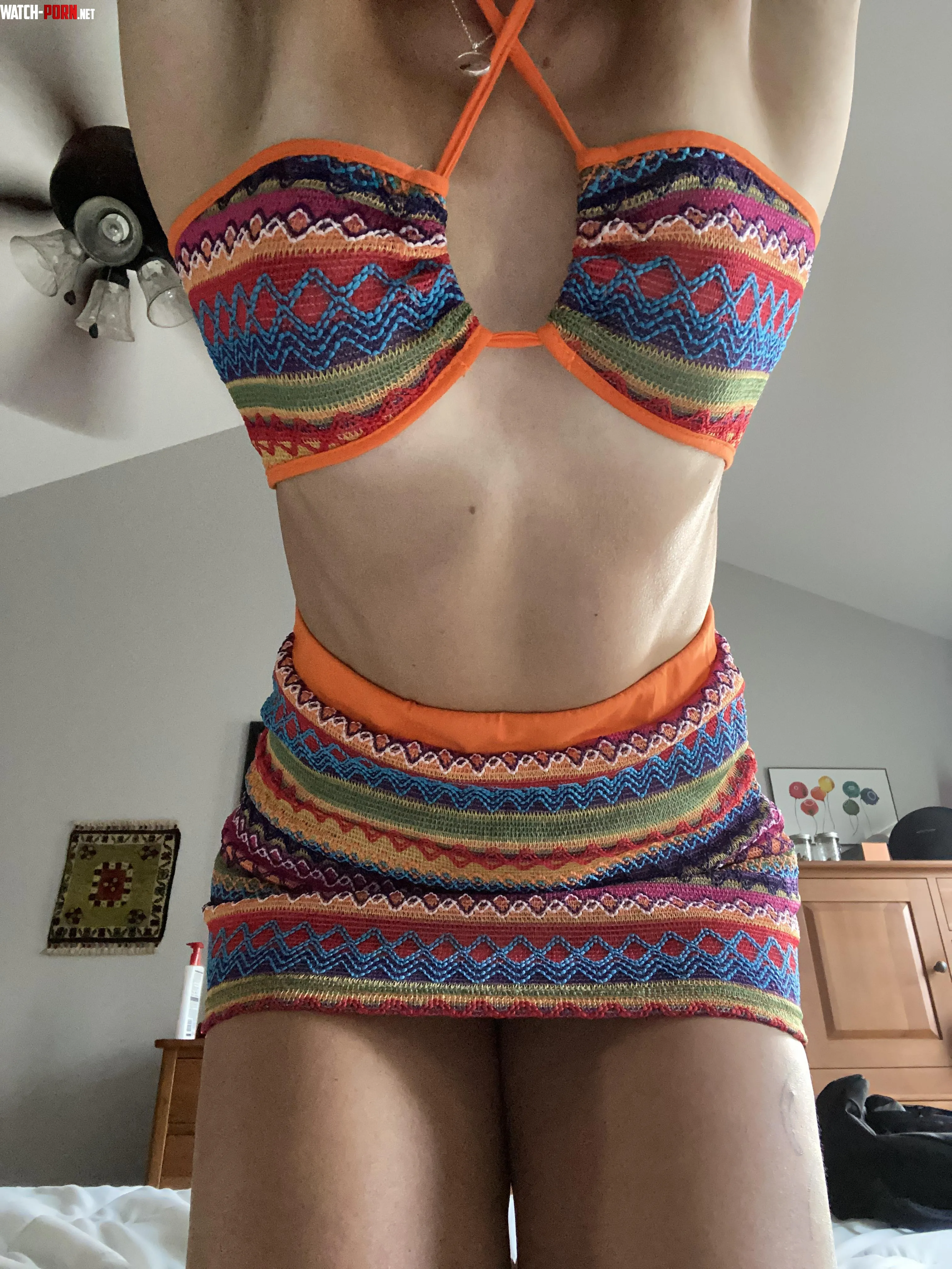 Trying on vacation outfits (41F) by notawildaccount