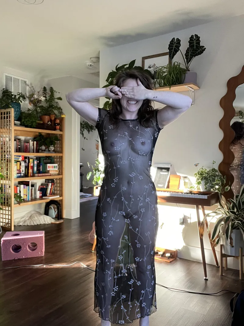 Thumbnail Tightness Unleashed: freckledspirit's Discovery in Tightdresses