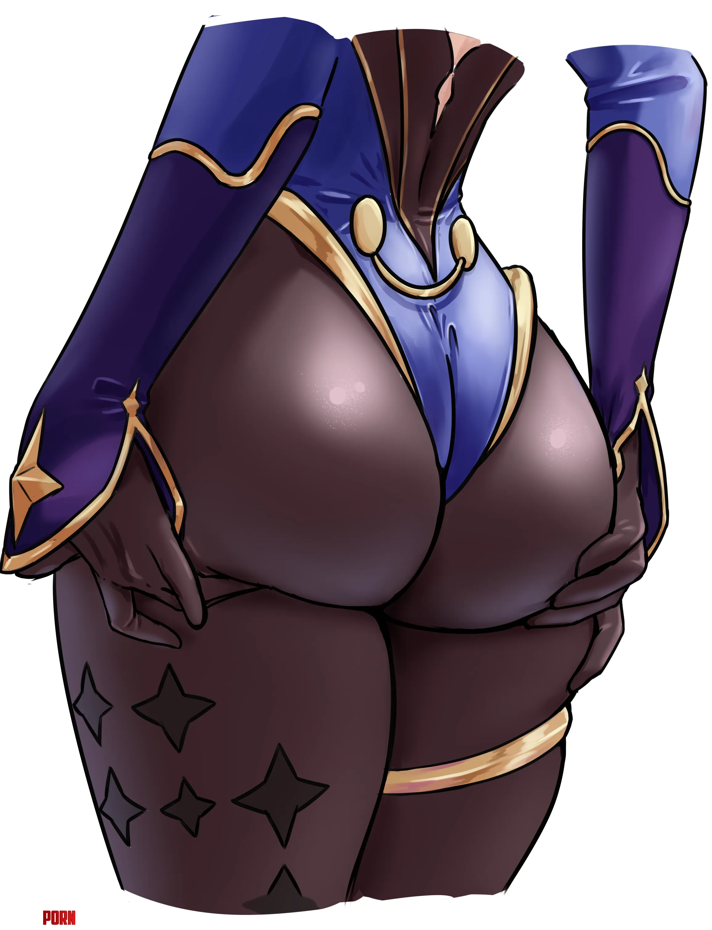 Mona Butt (Zancrowkami) [Genshin Impact] by llamanatee