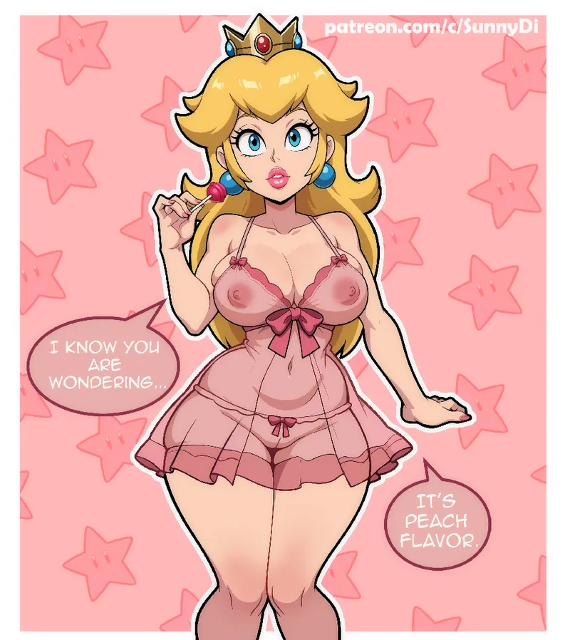 Thumbnail Peach Month Pinup Art by elsunnydi | Elsunndi