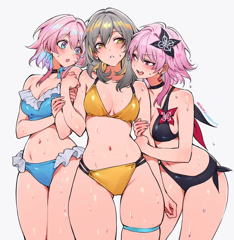 Thumbnail Stelle, March, Evernight: Sensational Yuri Trio | Yuri