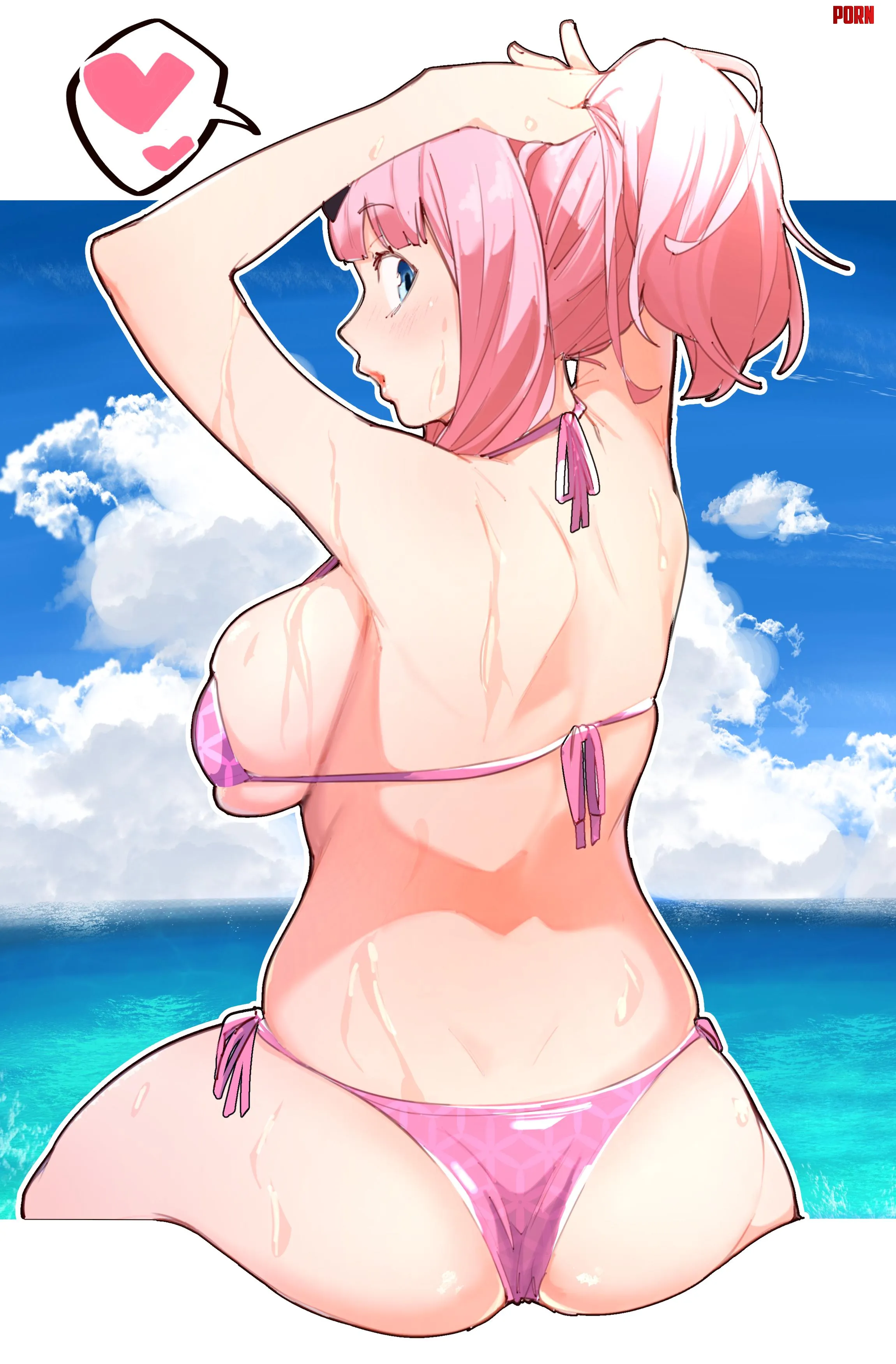 Chika On The Beach In Her Bikini [Kaguya-Sama Love Is War] by Csxc