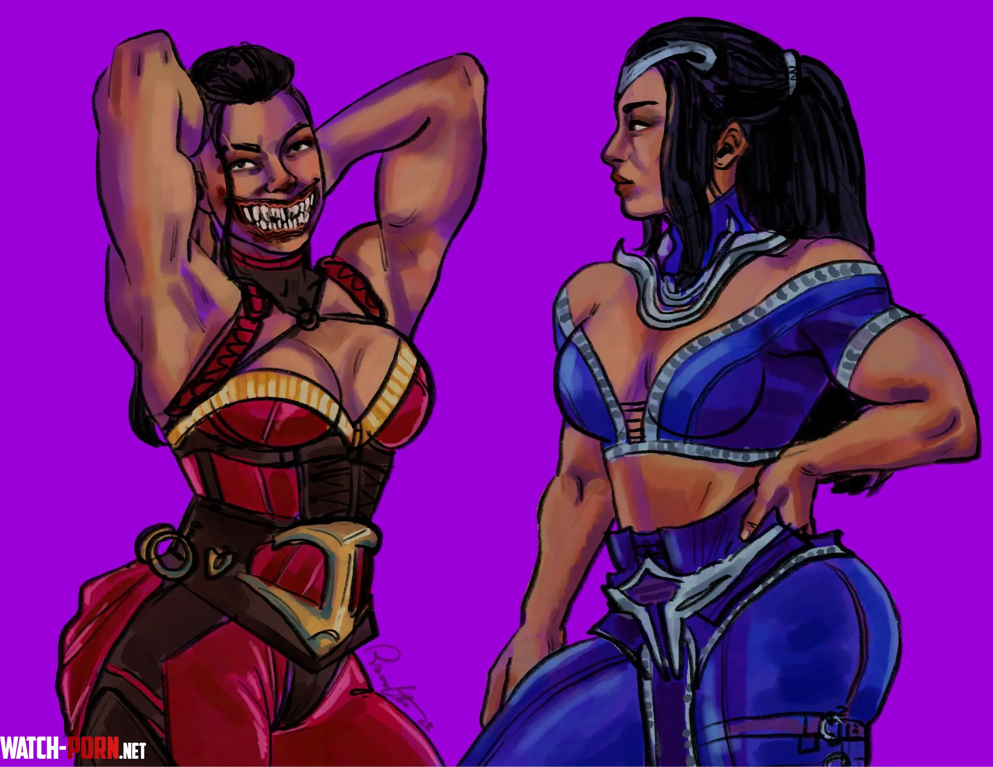 [Mortal Kombat - Mileena & Kitana] STACKED. (lijep-vampir) by Xxxlegitnoobswag