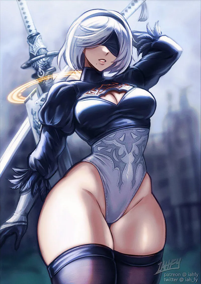 Thumbnail Artistic Interpretations of 2B in Thighdeology World