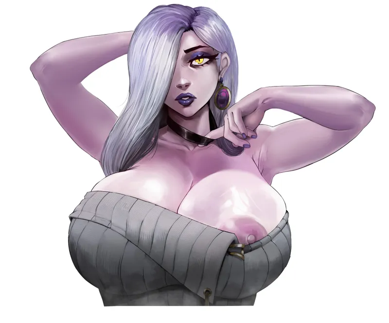Thumbnail Art Review: Omi-san's Nip Slip by Pseu-do69