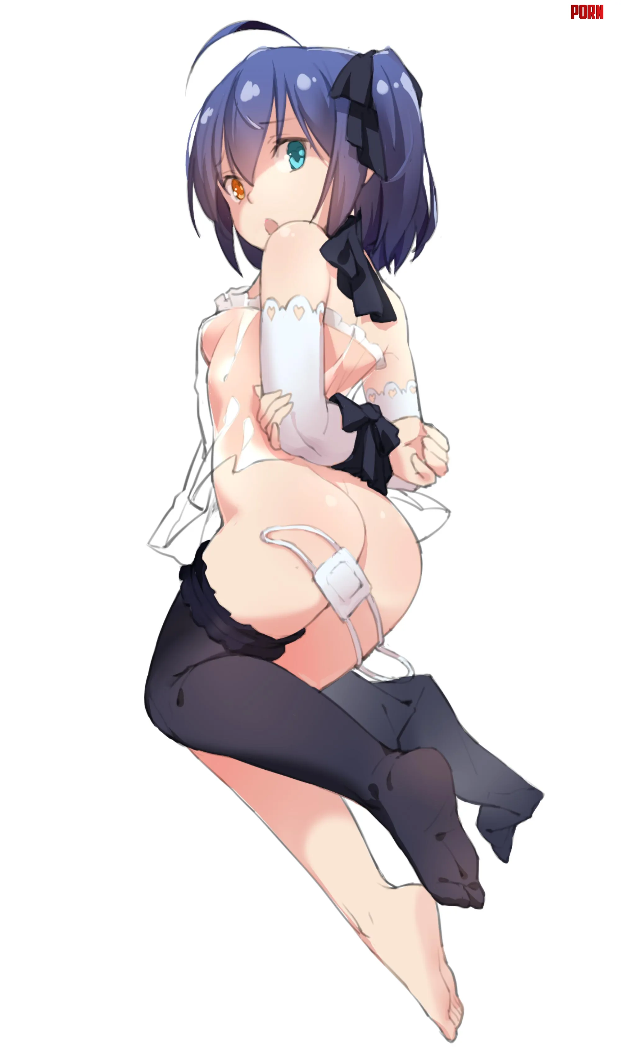 [Artist: 嘿嘿] Rikka in her transparent lingerie by Legalator