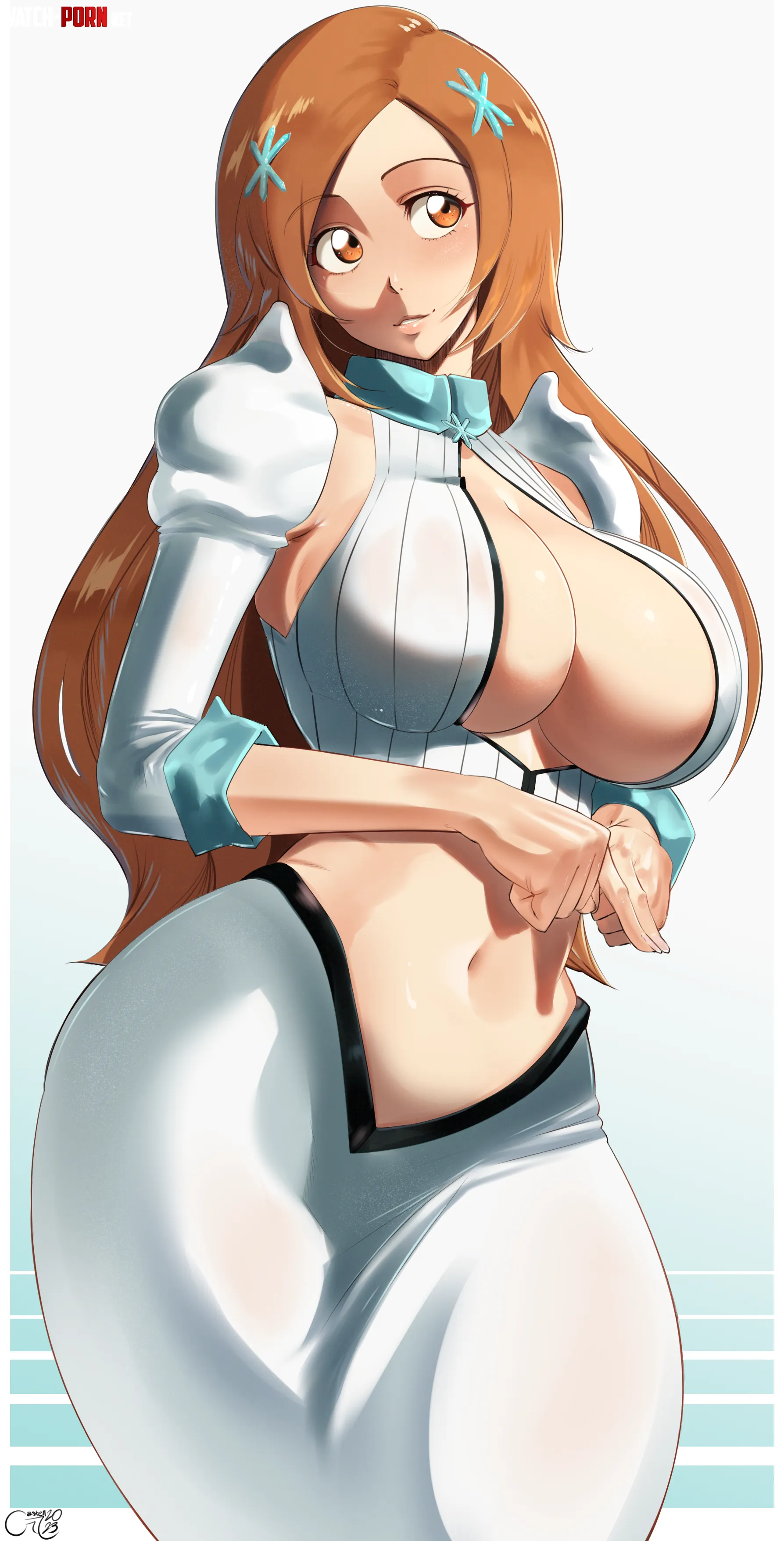 Orihime's curvy bod [Bleach] by LafterMastr