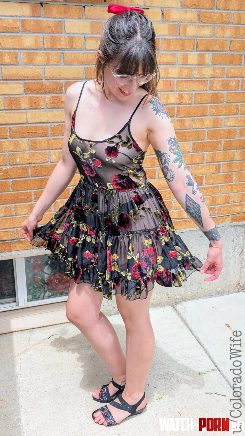 My birthday dress this year 🖤🌹 by ColoradoWife