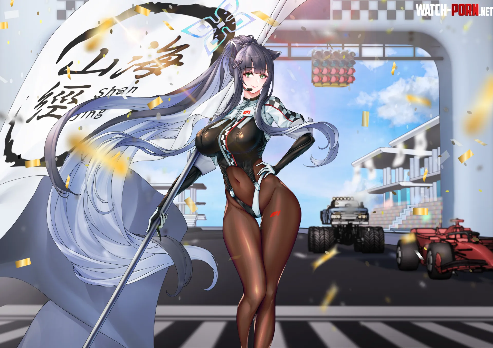 Race Queen Shun (crazyskull) [Blue Archive] by llamanatee