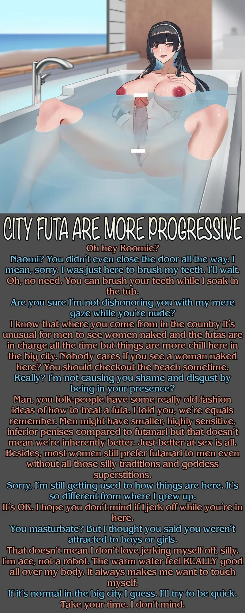 Thumbnail Unveiling Progressiveness in City Futa Are More Progressive (Request) by KinkyCaptionConvos