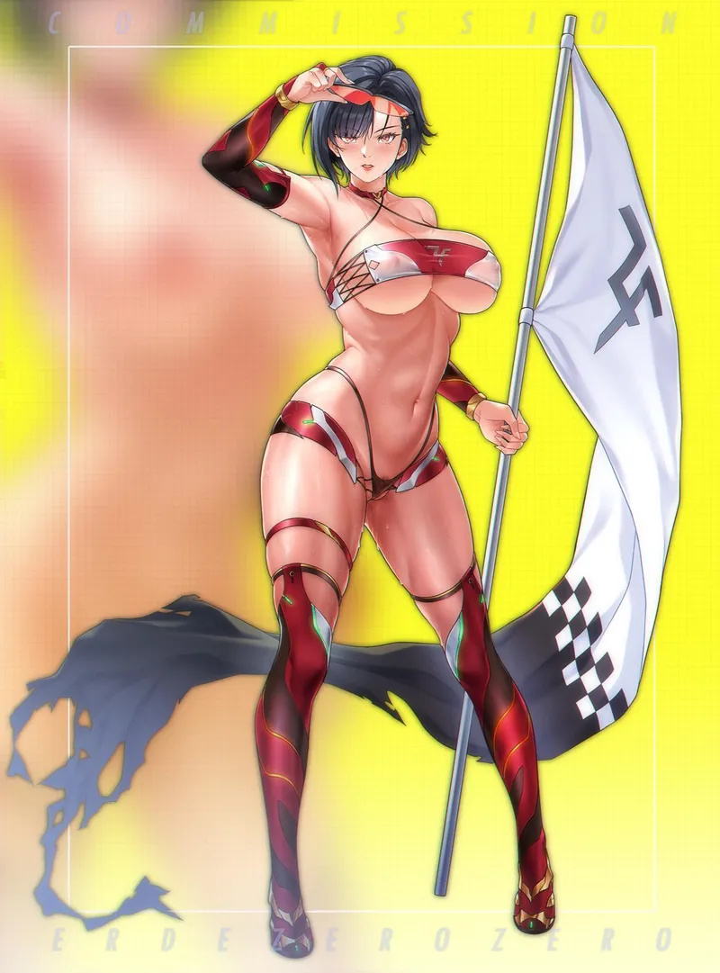 Thumbnail llamanatee's Racing Queen's Alluring Armpits: Erdezerozero's Charm