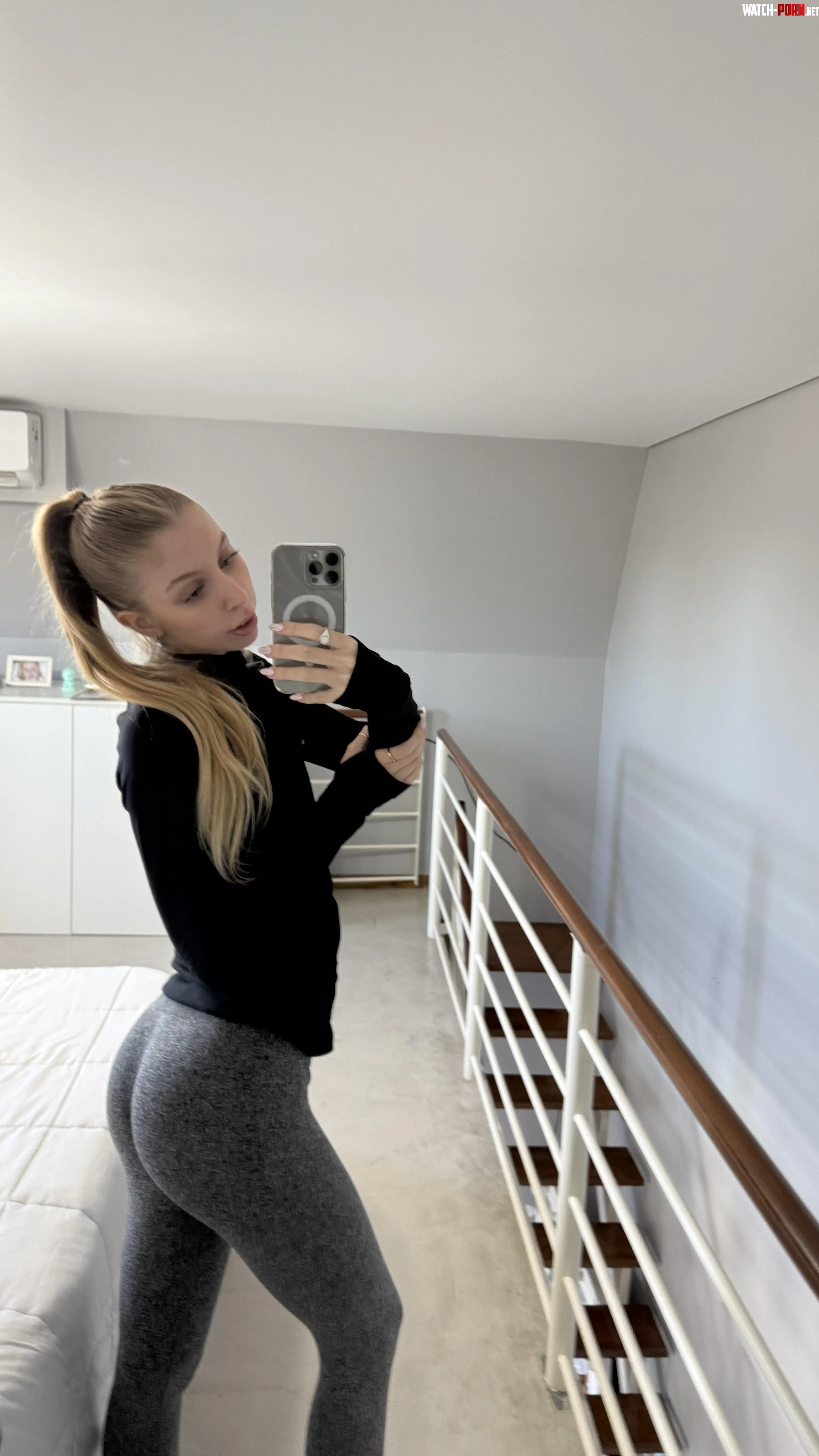 hot girl in yoga pants by NovaPaintss