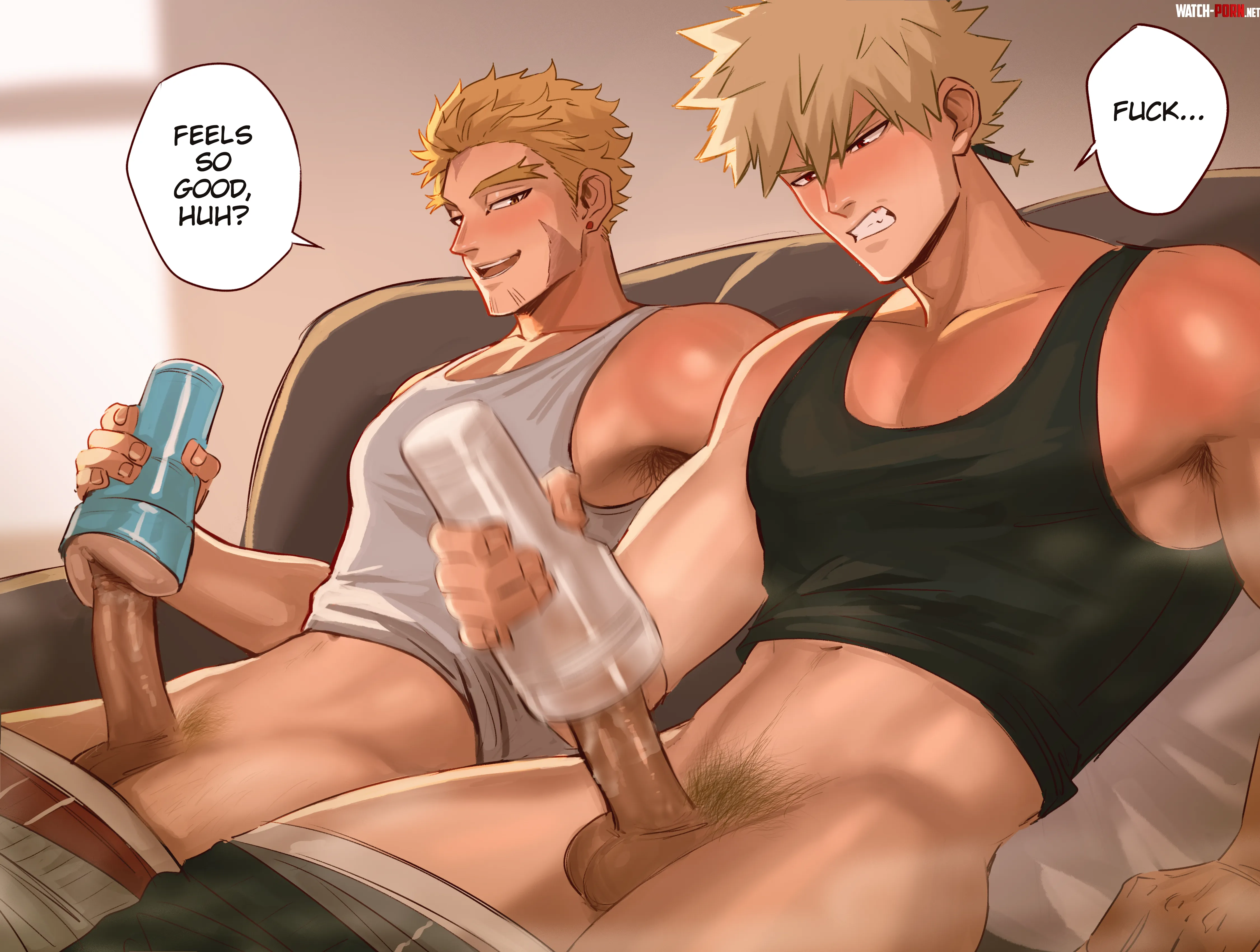 Hawks and Bakugou (Sombre slahc) by EternalSnow05