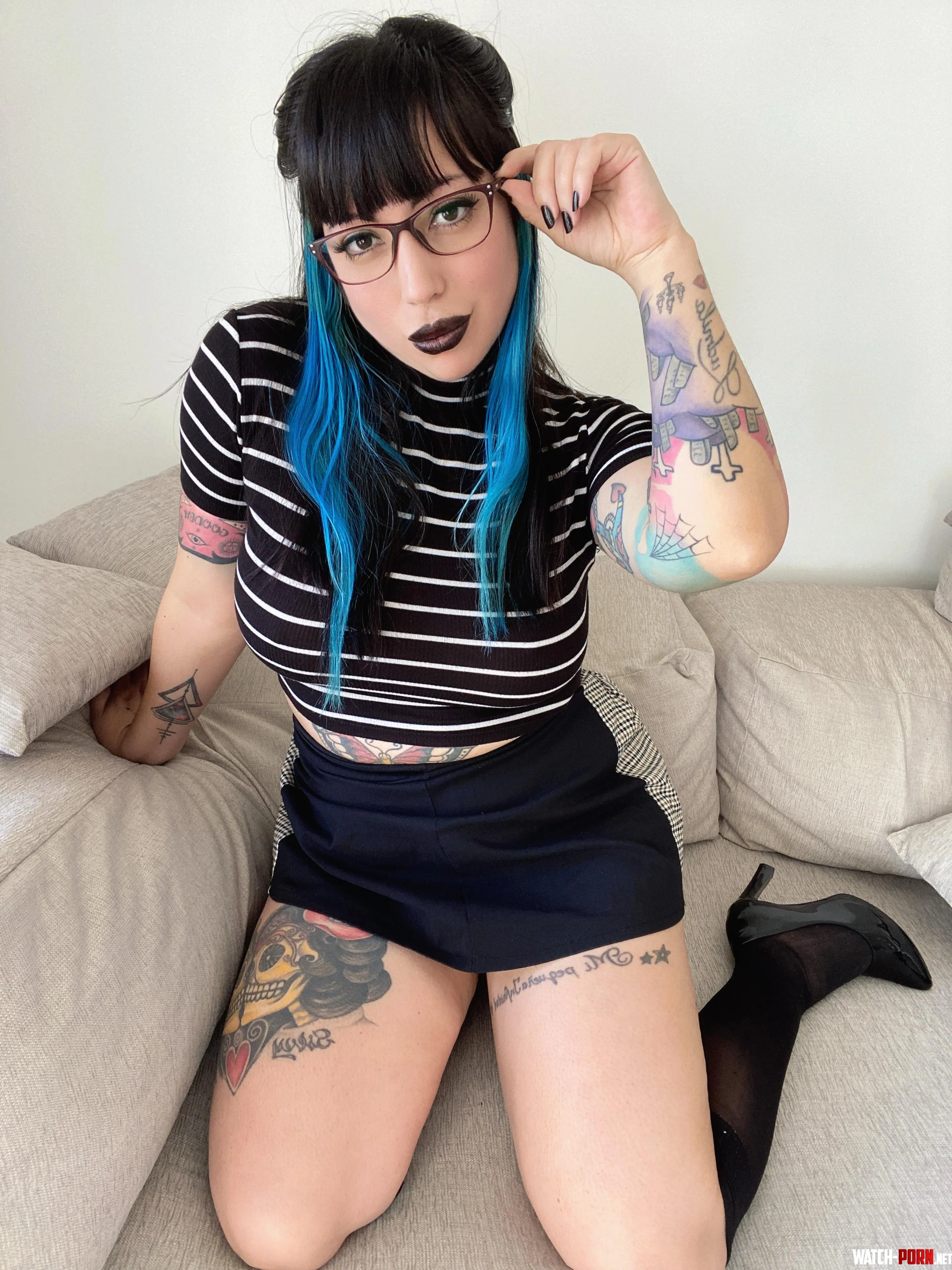 Power dressing in black by BriannaPink
