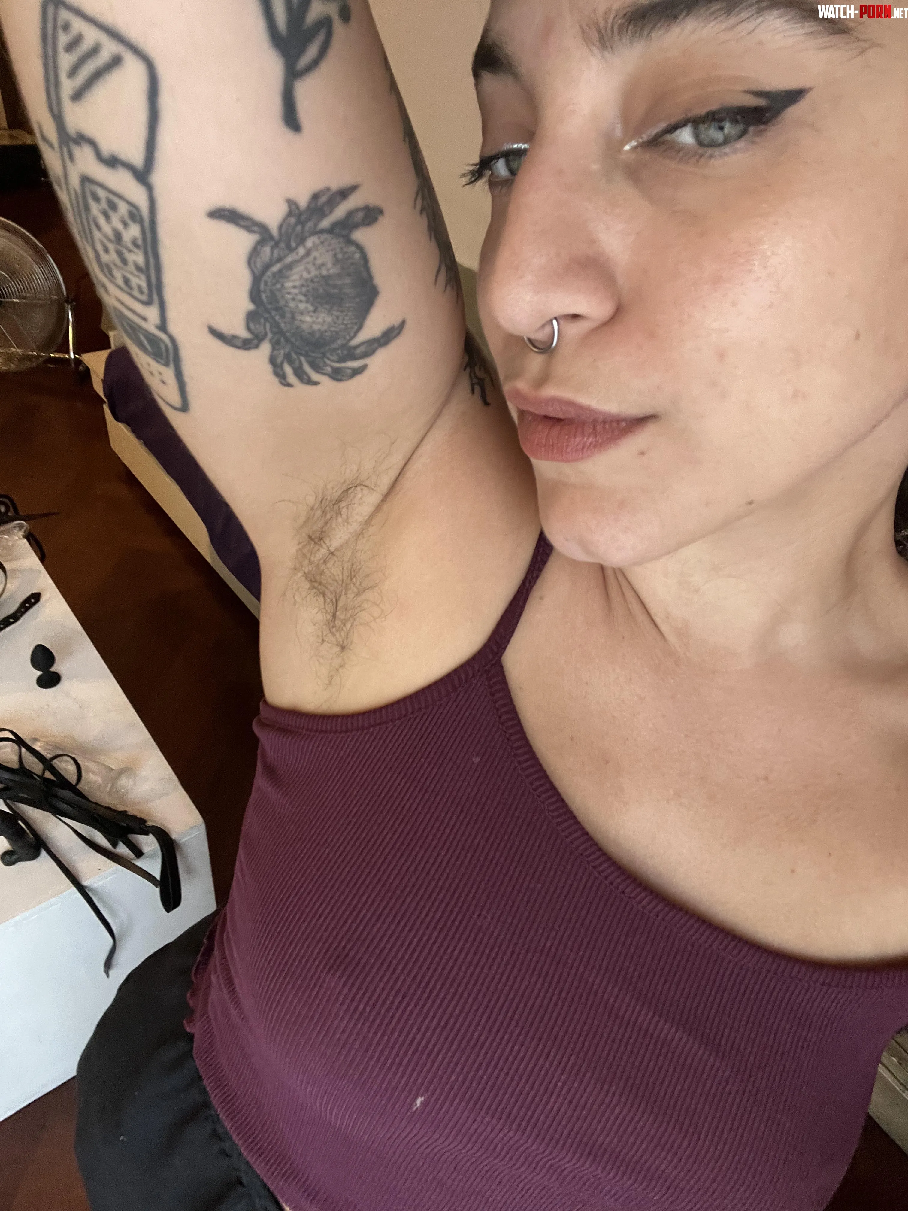 Imagine grabbing my boobs while you taste the sweat from my hairy pits by koonniee
