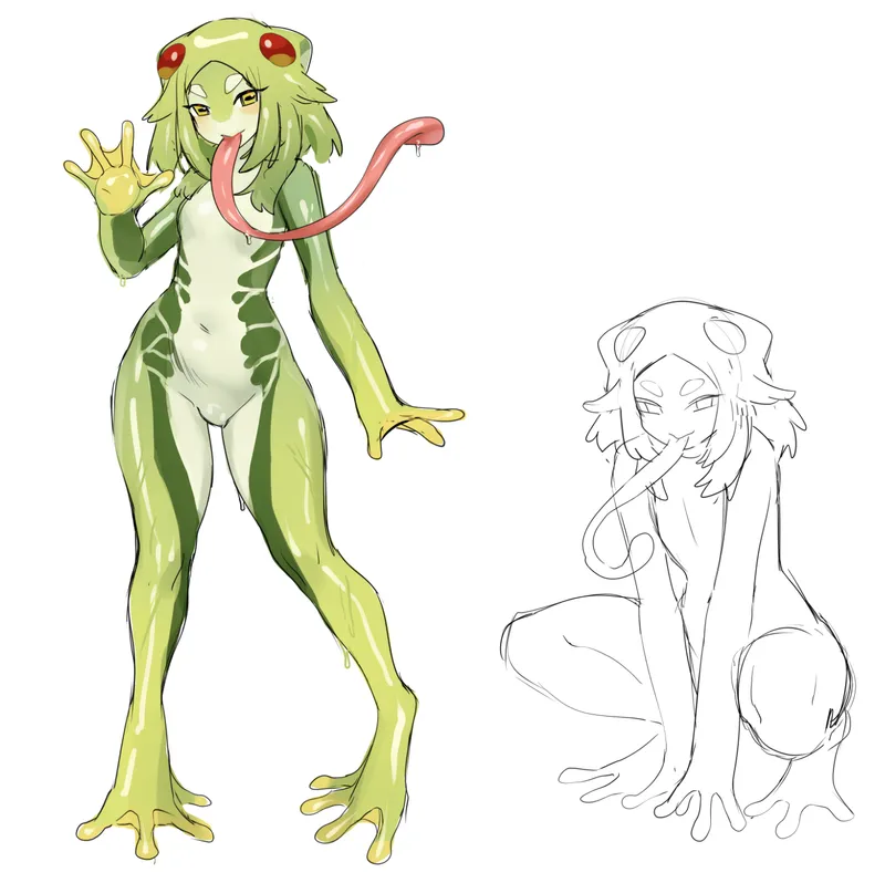Thumbnail Frog Girl Design Review: Heqett from Mana Quest Unveiled