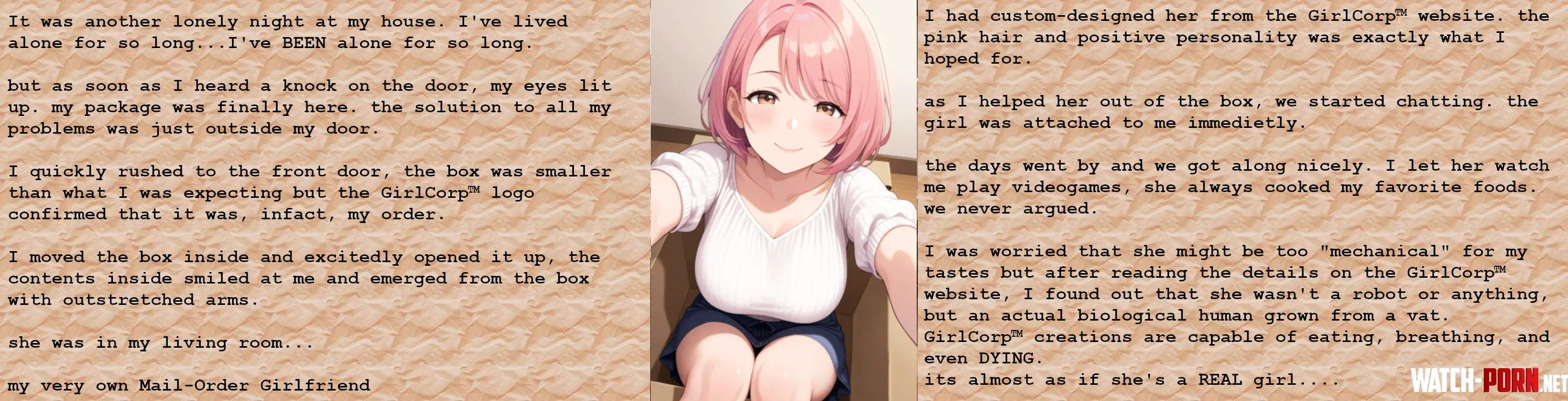 Your new mail order girlfriend has arrived! [Nonhuman] [POV] [Artificial Human] [Deredere] [Girlfriend] [AI Image] by NSFWilliam69