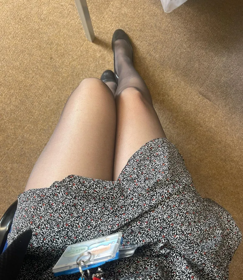 Thumbnail Sheer Delights: Pandora0405's Work in Barely Black Pantyhose