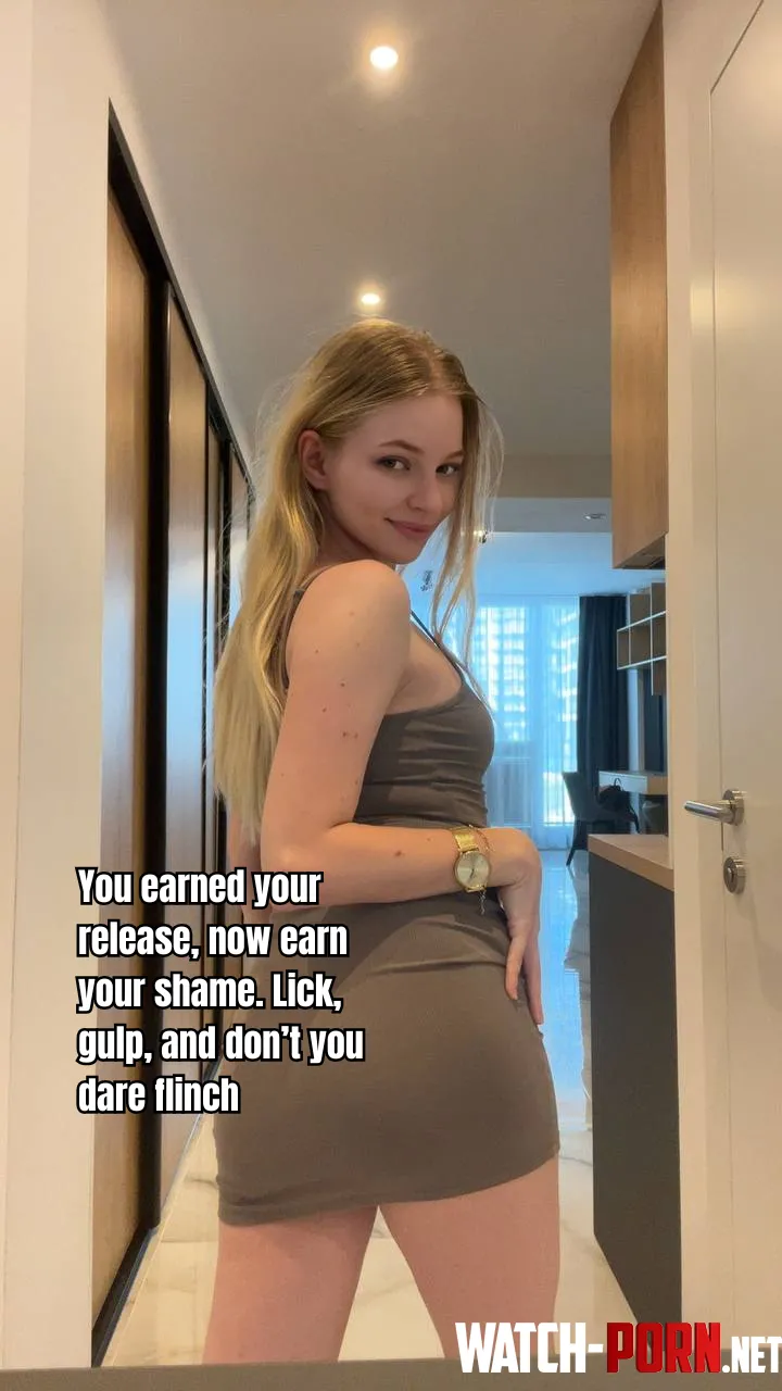 Cumming isn’t the end. It’s the start of your punishment by itzbellababe