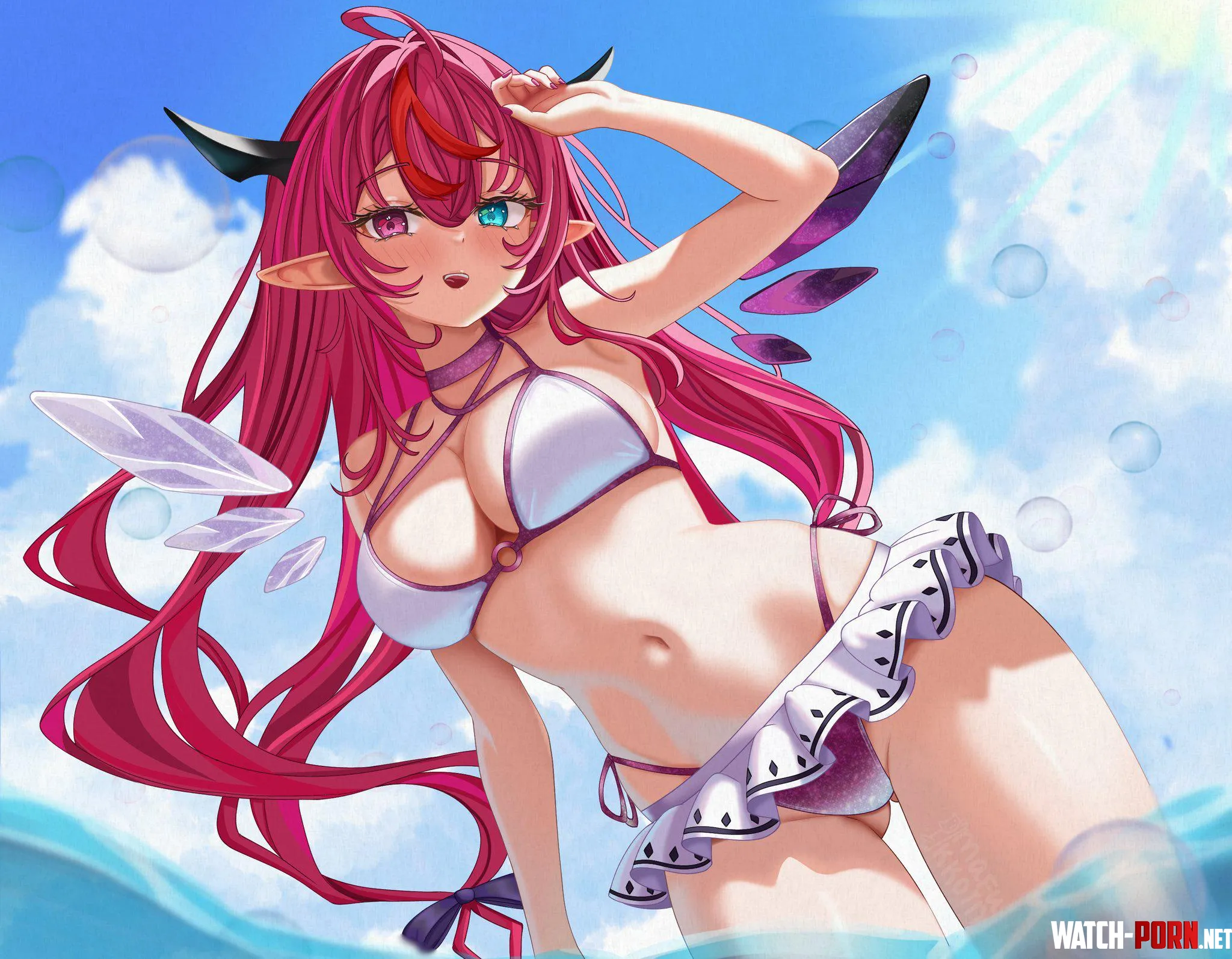 IRyS at the Beach [Hololive EN Promise] by NautyNautilus