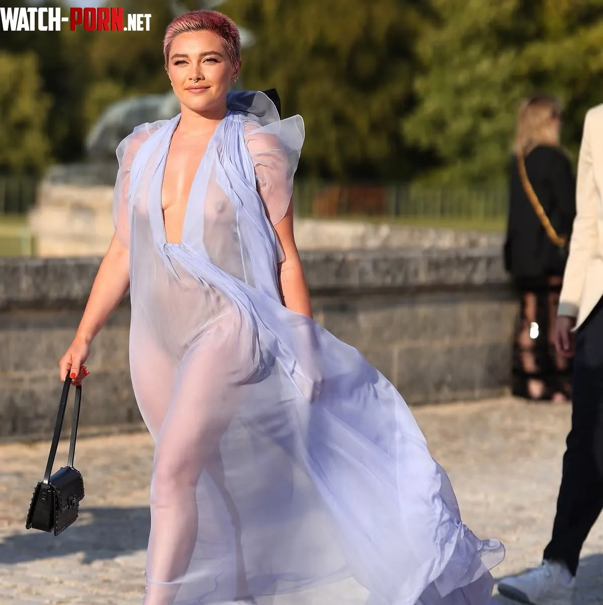 Florence Pugh sheer blue by bi_gooner_slut