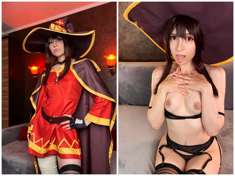 Thumbnail Mesmerizing Megumin Cosplay by Lina Moore