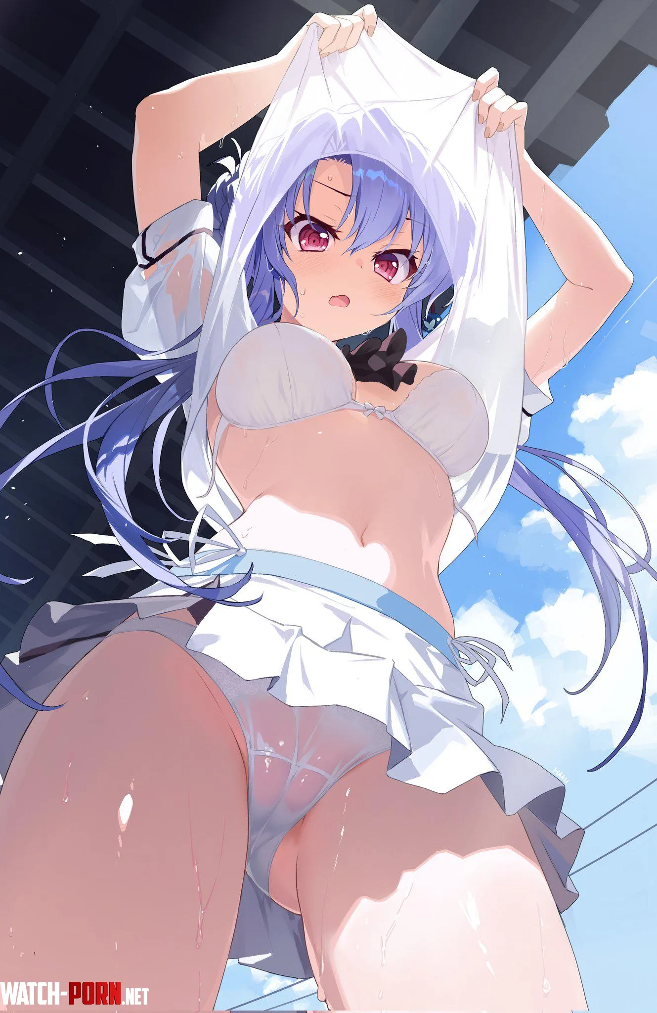 Soaking wet Sorakado Ao [Summer Pockets] by marxsander2016