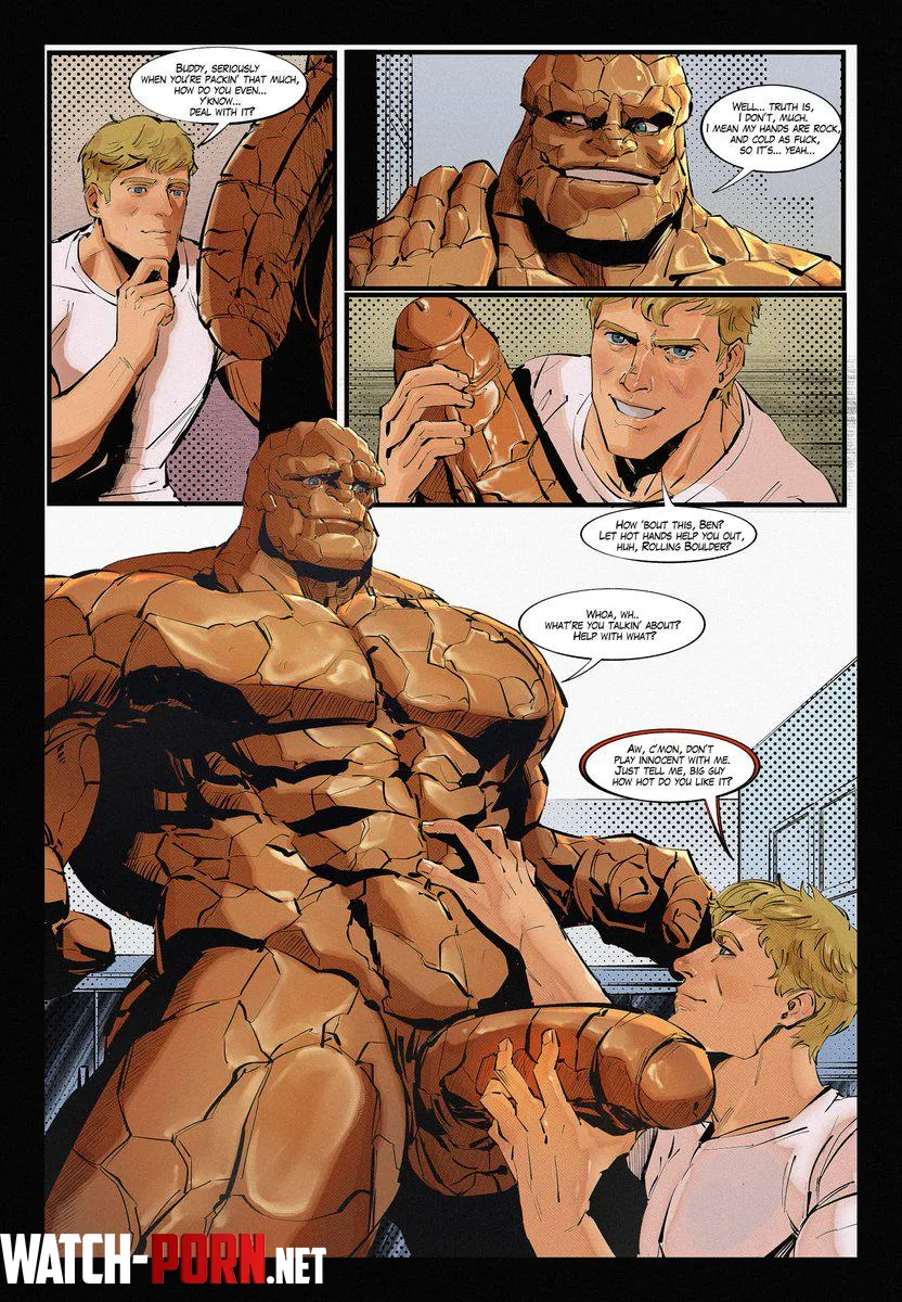 Thing x human torch by Normal_Equivalent_11