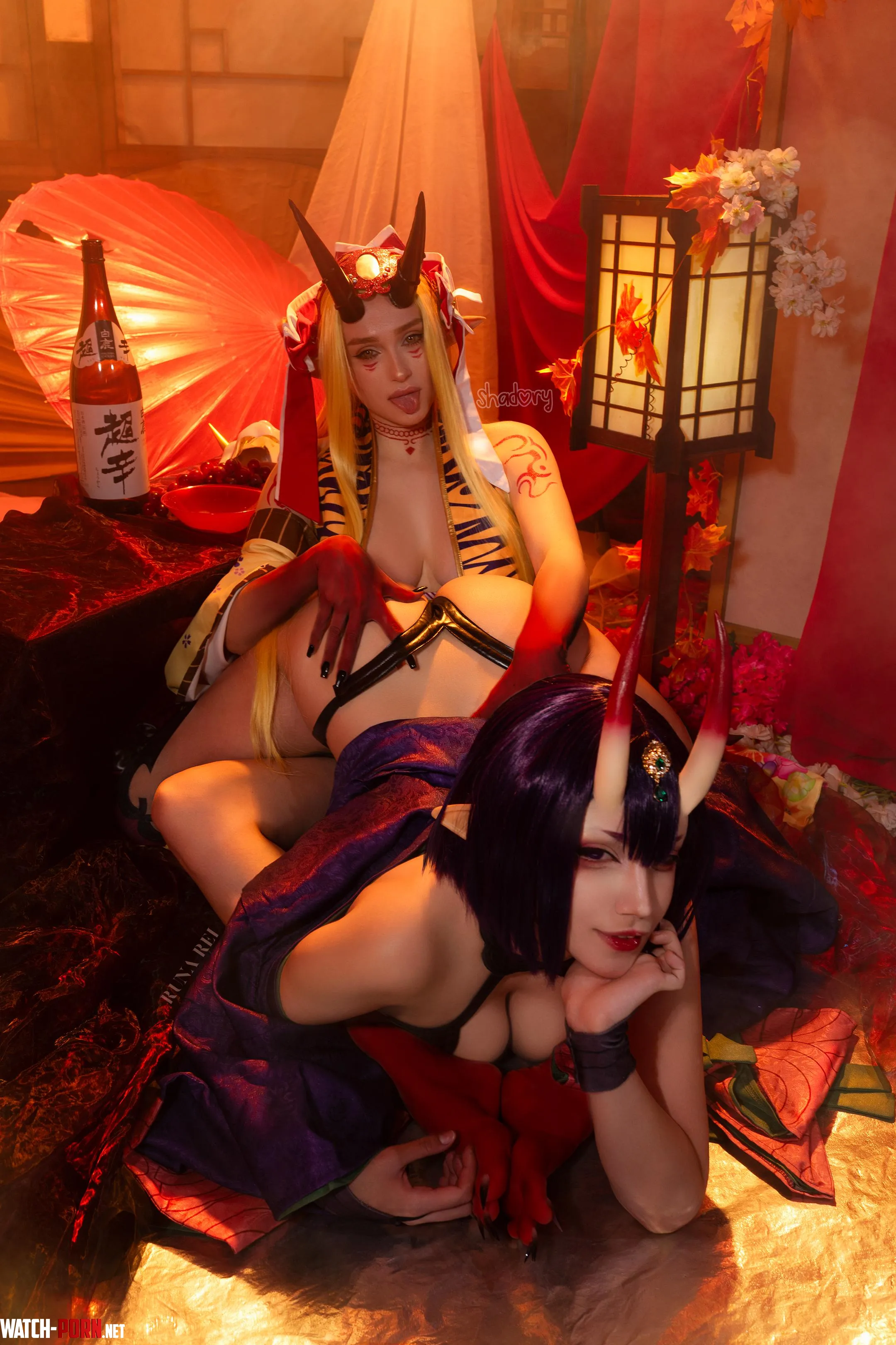 [Fate GO] Shuten and Ibaraki Douji (Runa Rei, Shadory) by runa_rei
