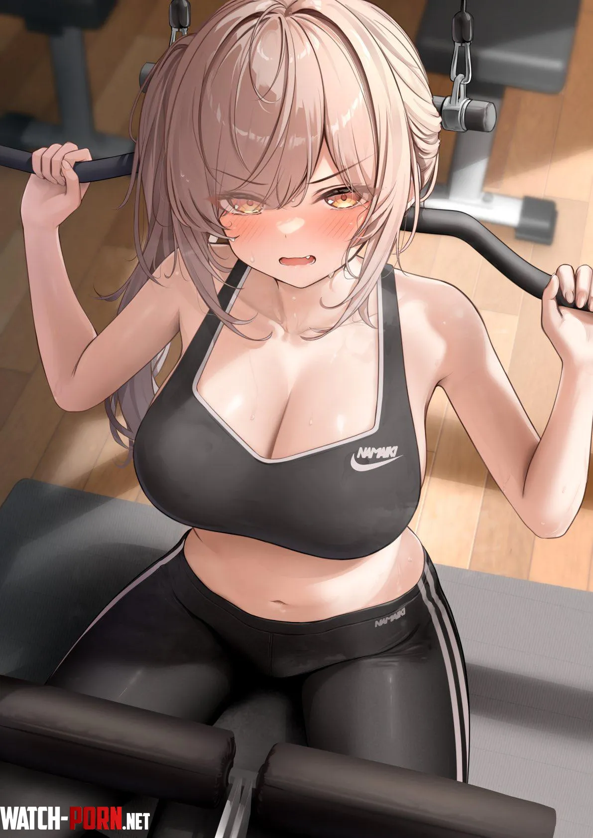 Watching her work out [Artist's OC] by marxsander2016