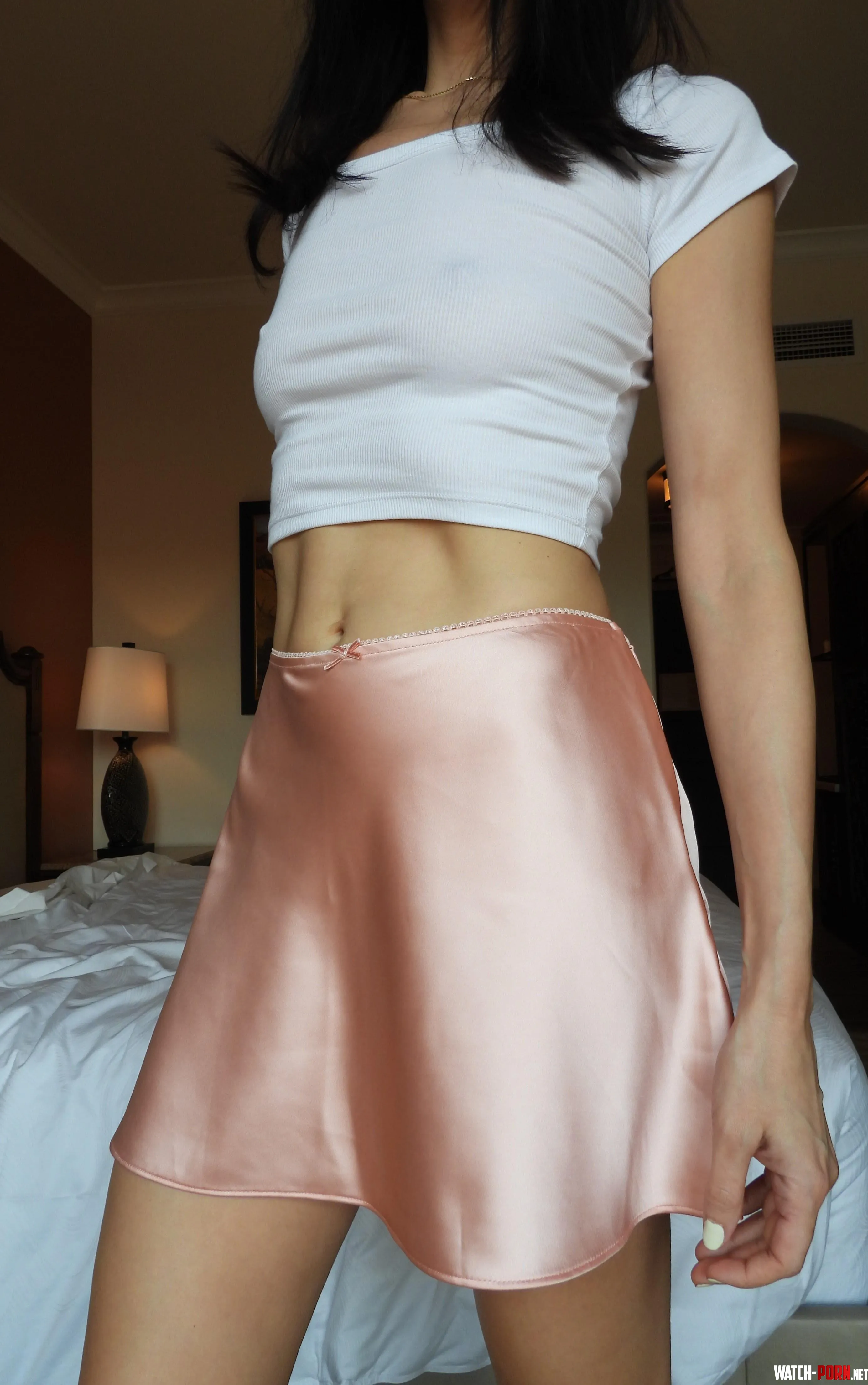 Crop top & satin skirt by ms_velvet_jane
