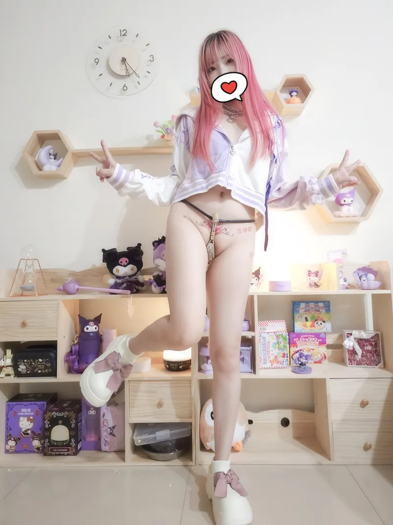 Thumbnail Cute and Locked: Embracing Chastity in Peace Signs by slave247story