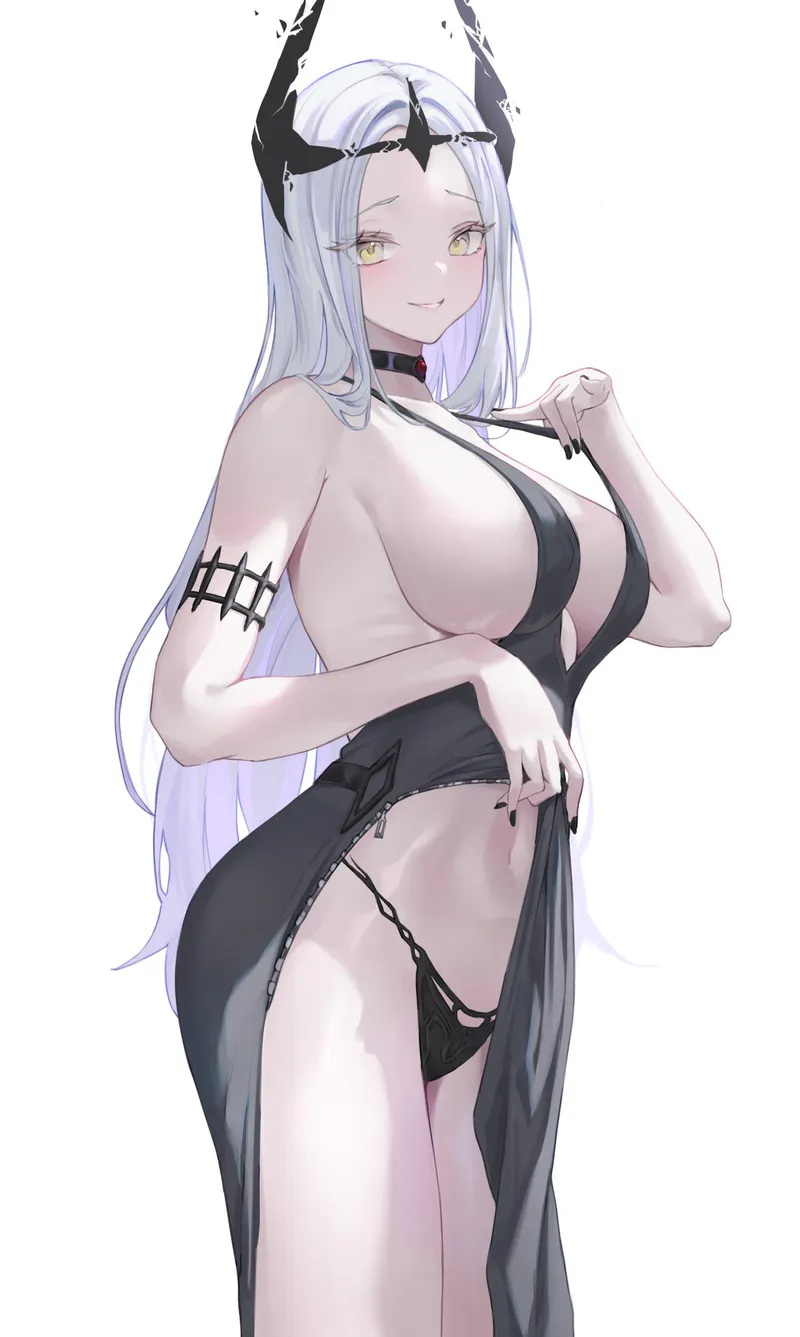 Thumbnail Seductive Black Dress Art by elegantloveglimmer in BigAnimeTiddies