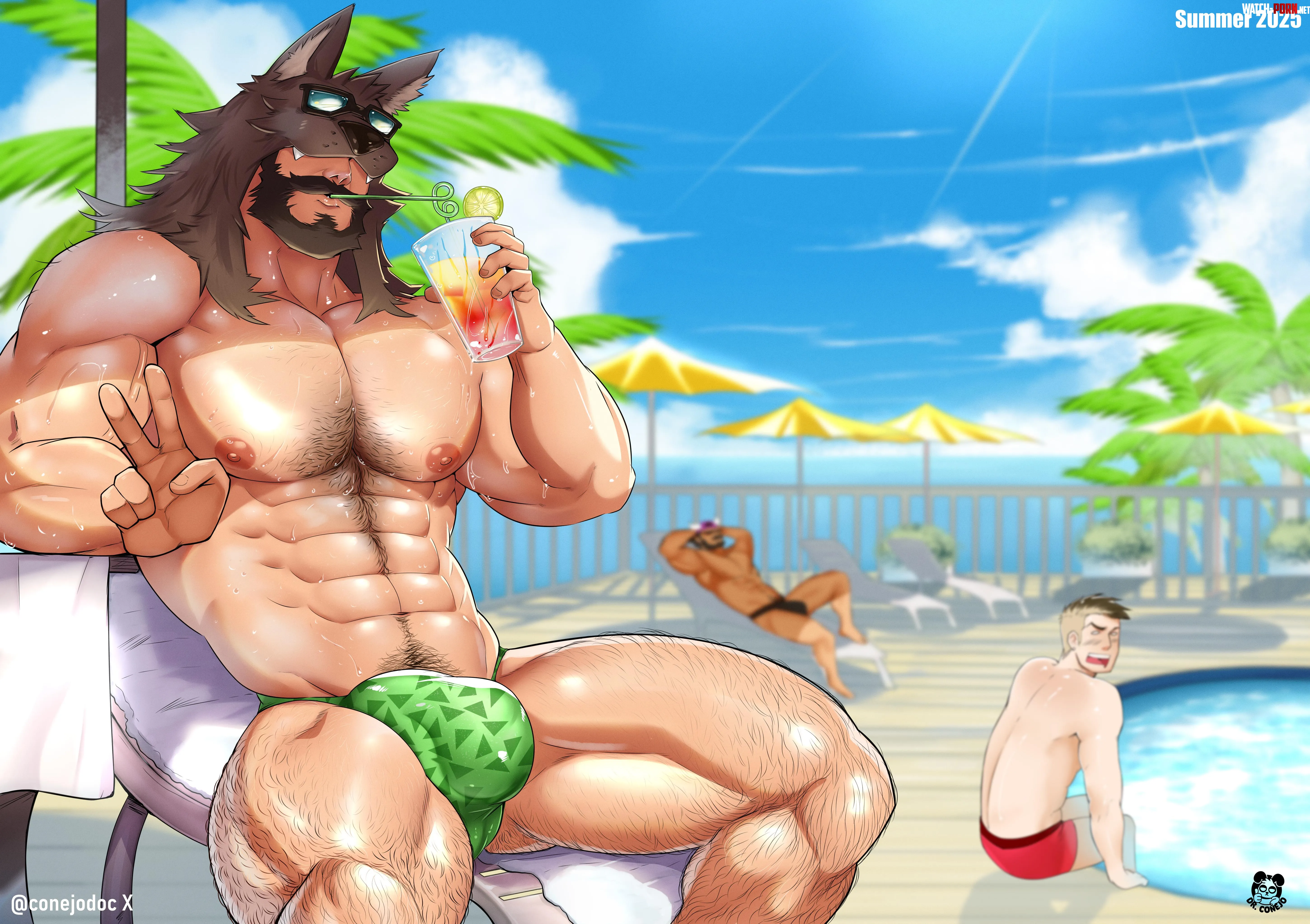 Kyne Summer 2025 (Oc) Art by me @conejodoc in X by GuiltyInvestment1301