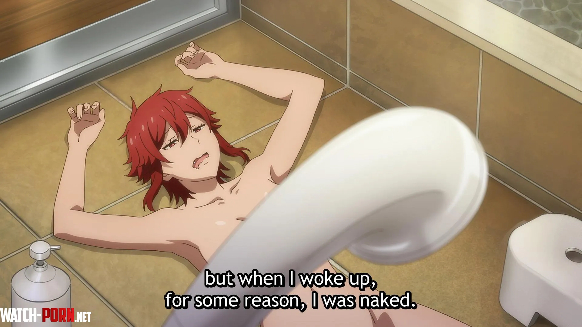 Tomo wakes up au naturel [Tomo-chan is a Girl, Season 1, Episode 10] by xtitan92