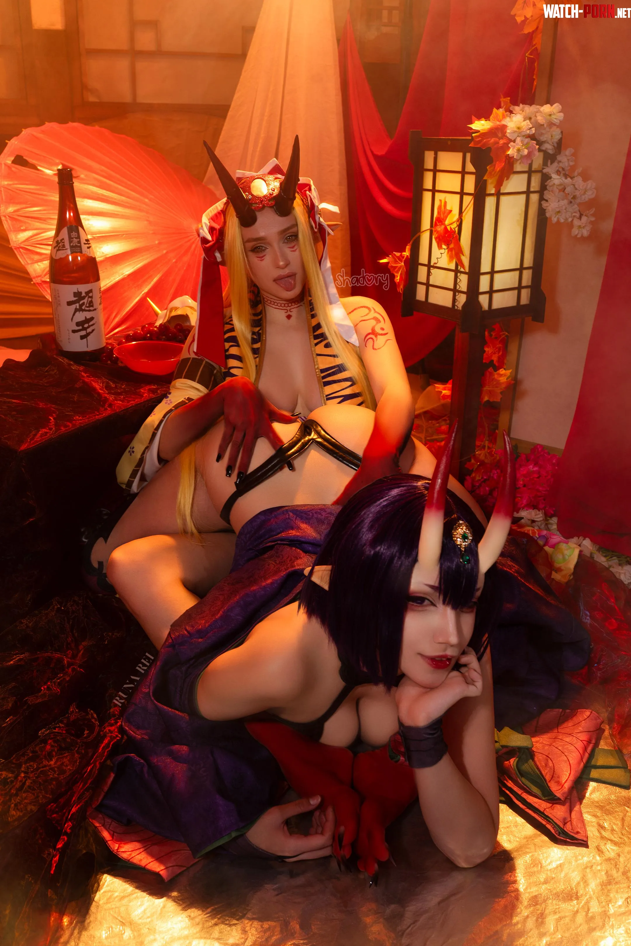 [Fate GO] Shuten and Ibaraki Douji (Runa Rei, Shadory) by runa_rei