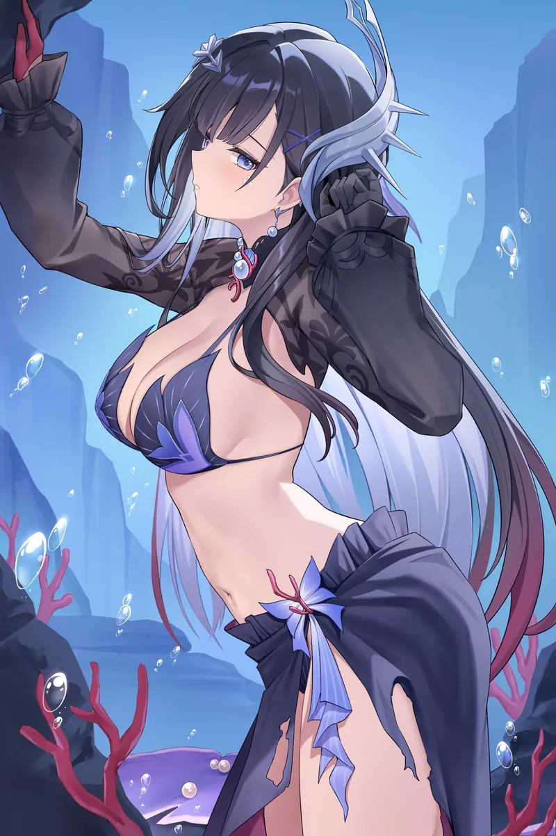 Thumbnail Seductively Stylish: Embracing Swimsuit Hysilens by xSaviour_N