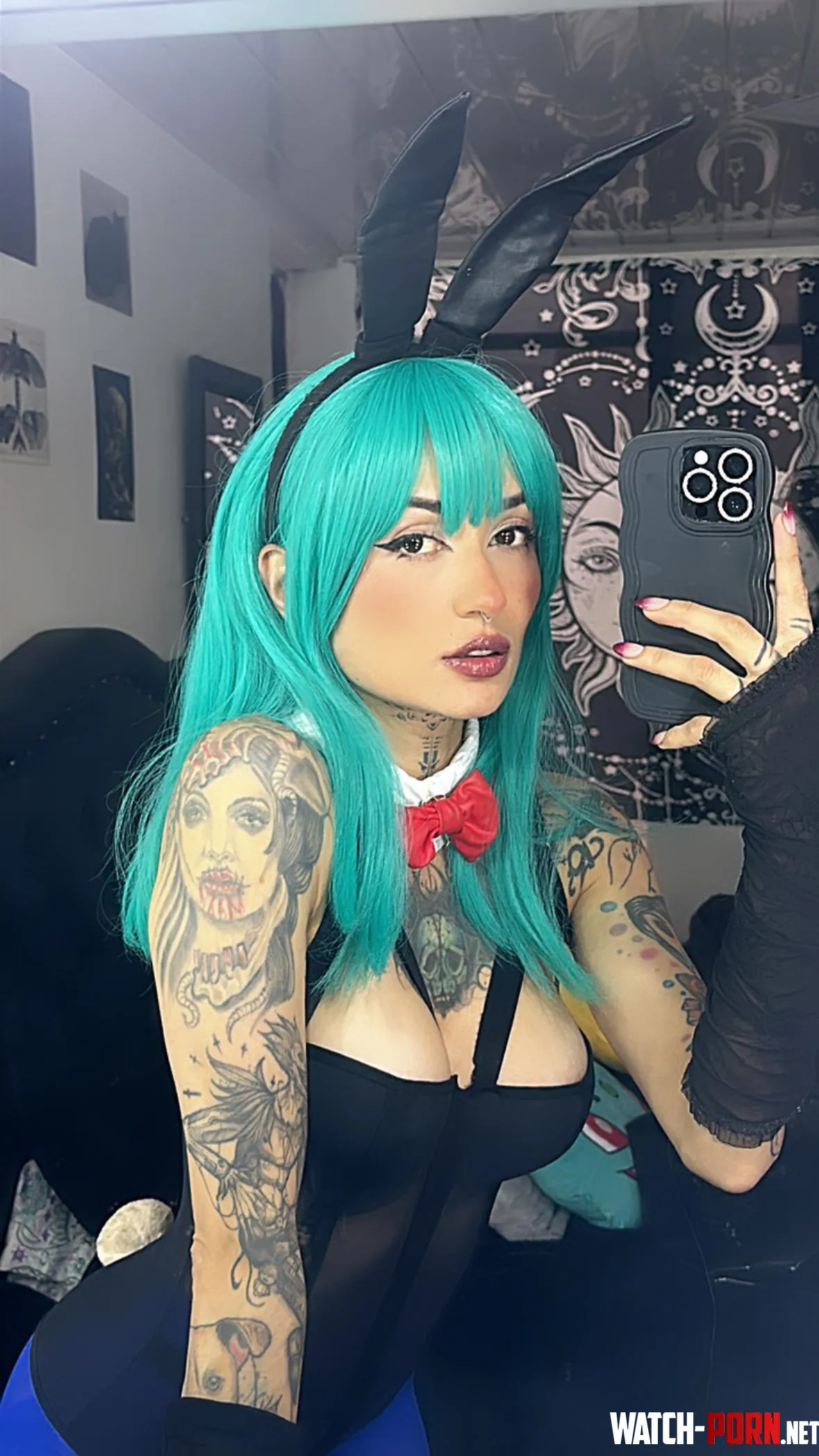 The neon in my hair shines like my naughty side by coxxoez